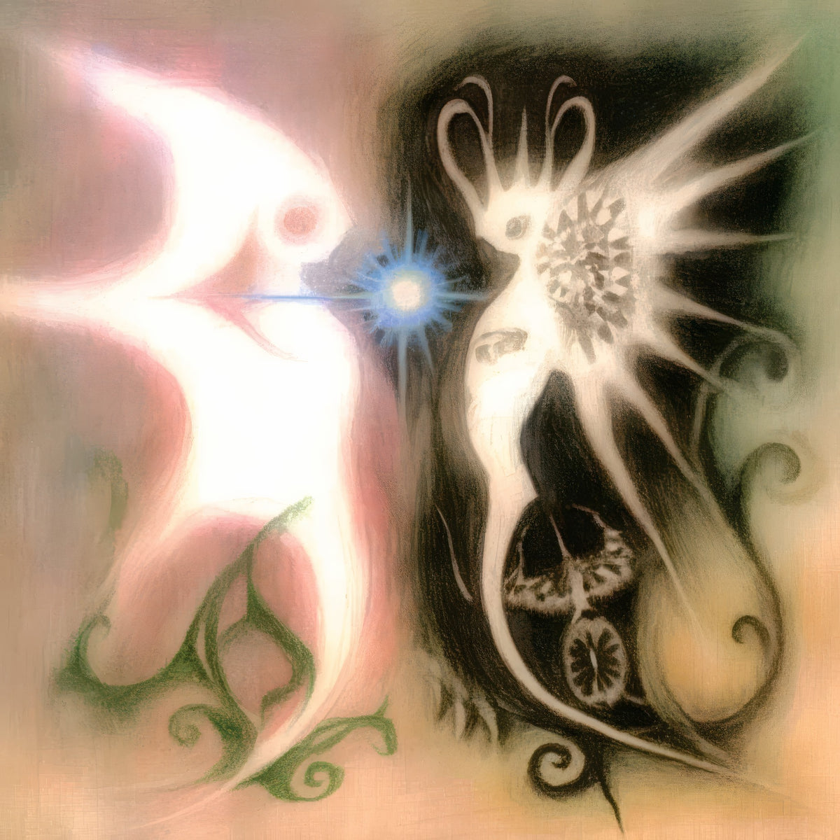 Twin Spirits — art poster by iwhiteplant